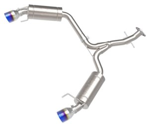 Lexus IS250 Performance Exhaust - Rear - aFe - Axle Back + Blue Flame Tips - Blue - `06-`13