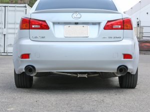 Lexus IS350 Performance Exhaust - Rear - aFe - Axle Back + Blue Flame Tips - Blue - `06-`13