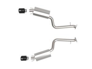 Lexus IS350 Performance Exhaust - aFe - Axle Back, 304 Stainless Steel, Dual 4-1/2 IN Diameter Tips - Black - `14-`22