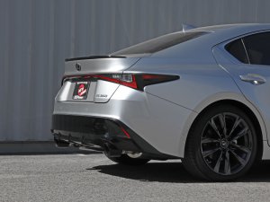 Lexus IS350 Performance Exhaust - aFe - Axle Back, 304 Stainless Steel, Dual 4-1/2 IN Diameter Tips - Black - `14-`22