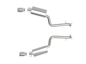 Lexus IS350 Performance Exhaust - Rear - aFe - Axle-Back, Takeda - Polished - `14-`23
