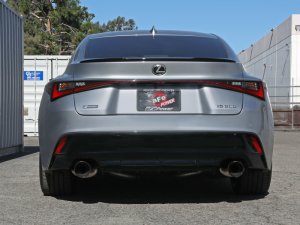 Lexus IS350 Performance Exhaust - Rear - aFe - Axle-Back, Takeda - Polished - `14-`23