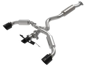 Toyota GR Corolla Performance Exhaust - aFe - Gemini XV Cat Back - Black - `23-`24