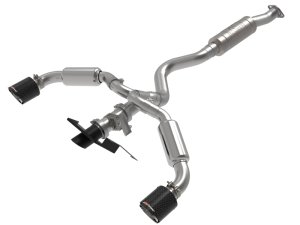 Toyota GR Corolla Performance Exhaust - aFe - Gemini XV Cat Back with Carbon Fiber Tips - `23-`24