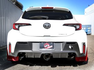 Toyota GR Corolla Performance Exhaust - aFe - Gemini XV Cat Back with Cut-Out - Black - `23-`24