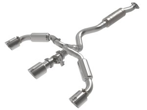 Toyota GR Corolla Performance Exhaust - aFe - Cat Back Gemini XV - Polished - `23-`25