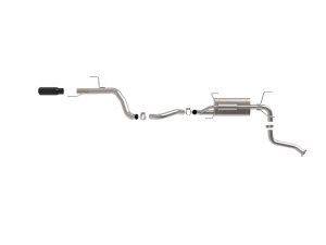 Toyota Land Cruiser Performance Exhaust - aFe - Vulcan Series Cat-Back - Black - `24-`25