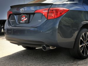 Toyota Corolla Performance Exhaust - aFe - Axle Back, 2.5in 304SS - Black - `14-`19
