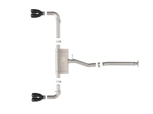 Lexus NX250 Performance Exhaust - aFe - Cat Back, SS-304 - Black - `22-`25