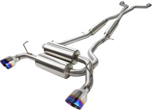 Infiniti G37 Performance Exhaust - aFe - Takeda 2-1/2in 304SS Cat-Back with Blue Flame Tips - Blue - `08-`13