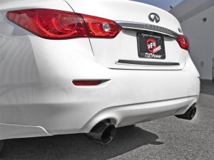 Infiniti Q50 Performance Exhaust - aFe - Takeda Axle-Back - Black - `16-`18