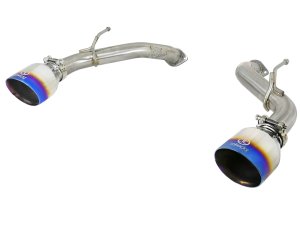 Infiniti Q50 Performance Exhaust - Rear - aFe - Axle Back - Blue Flame Tips - `16-`18