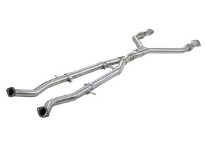 Infiniti Q60 Performance Exhaust - aFe - Takeda 2.5in to 3in 304 SS Y-Pipe - `16-`18 Infiniti Q60 Performance Exhaust - aFe - Takeda 2.5in to 3in 304 SS Y-Pipe - `16-`18