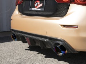 Infiniti Q50 Performance Exhaust - aFe - Cat Back - Blue Flame - `14-`15