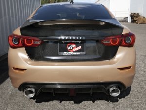 Infiniti Q50 Performance Exhaust - aFe - Takeda Cat-Back - Polished - `14-`15