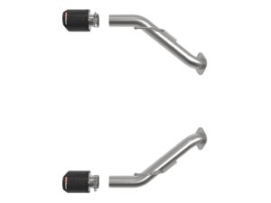 Nissan Z Performance Exhaust - Rear - aFe - Axle Back, Stainless Steel, Carbon Fiber Tip - `23-`25