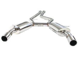 BMW 335i Performance Exhaust - aFe - Cat Back, Mach Force XP, Dual 3.5 in. Polished Tips - `07-`09