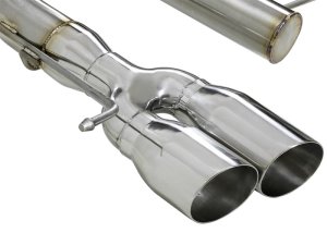 BMW 135i Performance Exhaust - Axle-Back - aFe - MACHForce XP 3in SS - Polished - `08-`13