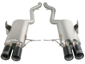 BMW M3 Performance Exhaust - aFe - MACHForce XP Cat-Back, Carbon Fiber Tips, SS-304 - `08-`13