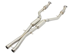 BMW M3 Performance Exhaust - aFe - MACH Force-Xp Cat-Back X-Pipe, 2.5 in 304 Stainless, w/ High-Flow Cats & Resonators - `08-`13