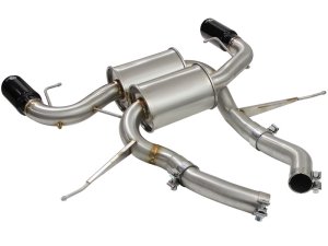 BMW 335i Performance Exhaust - aFe - MACHForce XP 2.5in Axle Back Stainless with Black Tips - Black - `07-`13