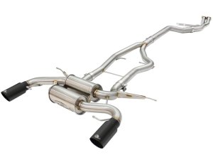 BMW 335i Performance Exhaust - aFe - Cat Back, Mach Force XP - Black - `11-`13