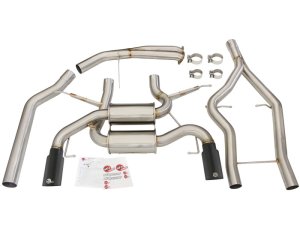 BMW 335i Performance Exhaust - aFe - Cat Back, Mach Force XP - Black - `11-`13