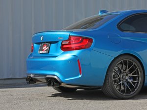 BMW M2 Performance Exhaust - aFe - Mach Force-Xp Cat-Back Exhaust System - Black - `16-`18