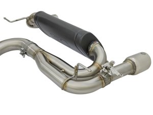 BMW 3 Series Performance Exhaust - aFe - MACH Force-Xp Cat-Back with Polished Tips - Black - `16-`17
