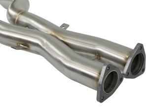 BMW M Coupe Performance Exhaust - Rear - aFe - MACH Force-Xp Cat Back - Black - `05-`08