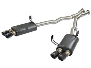BMW Z4 Performance Exhaust - Rear - aFe - MACH Force-Xp Cat Back - Black - `06-`08