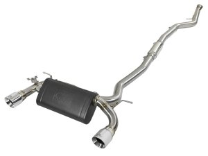 BMW 335i Performance Exhaust - aFe - MACH Force-Xp 304 Stainless Steel Cat-Back with Polished Tips - `12-`15