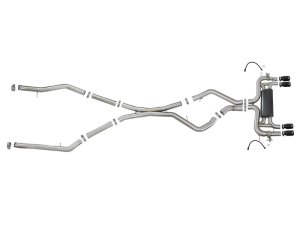 BMW X5M Performance Exhaust - aFe - MACH Force-XP 3.5in. 304 SS Cat-Back - Black - `15-`19