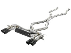 BMW X6 Performance Exhaust - aFe - MACH Force-XP 3.5in. 304 SS Cat-Back - Black - `15-`19