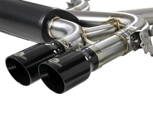 BMW X6 Performance Exhaust - aFe - MACH Force-XP 3.5in. 304 SS Cat-Back - Black - `15-`19
