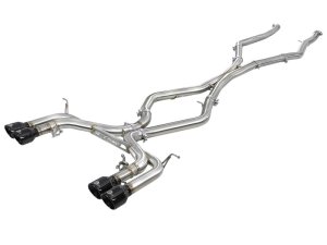 BMW X5M Performance Exhaust - aFe - Cat Back, MACH Force-Xp 3.5in. 304 SS - Black - `15-`18