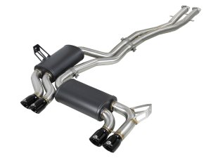 BMW M3 Performance Exhaust - Rear - aFe - MACH Force-Xp Cat Back - Black - `01-`06 BMW M3 Performance Exhaust - Rear - aFe - MACH Force-Xp Cat Back - Black - `01-`06