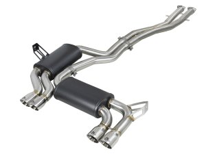 BMW M3 Performance Exhaust - Rear - aFe - MACH Force-Xp 2.5in 304 SS Cat-Back w/ Polished Tips - Polished - `01-`06 BMW M3 Performance Exhaust - Rear - aFe - MACH Force-Xp 2.5in 304 SS Cat-Back w/ Polished Tips - Polished - `01-`06