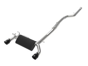 BMW M235i Performance Exhaust - aFe - Cat Back, MACH Force-XP - Black - `14-`16