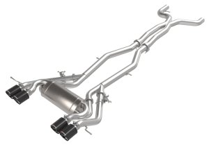 BMW M4 Performance Exhaust - aFe - MACHForce XP Cat-Back - Carbon - `21-`25