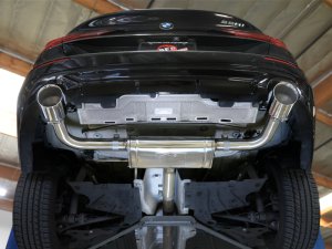 BMW 228i Performance Exhaust - aFe - Axle Back, MACHForce XP - Polished - `21-`24