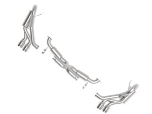 Porsche 911 Carrera Performance Exhaust - aFe - MACHForce XP Cat-Back Exhaust w/ Polished Quad Tips - `12-`16