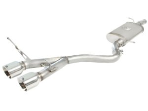Volkswagen R32 Performance Exhaust - aFe - MACH Force-Xp 2-1/2 in 304 Stainless Steel Cat-Back - 2008 Volkswagen R32 Performance Exhaust - aFe - MACH Force-Xp 2-1/2 in 304 Stainless Steel Cat-Back - 2008