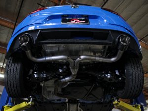 Volkswagen GTI Performance Exhaust - Rear - aFe - MACH Force-Xp Axle-Back, Dual Carbon Fiber Tips, 3in to 2.5in - `18-`21