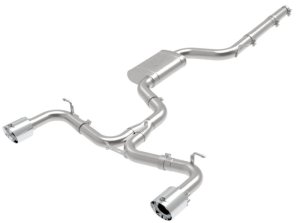 Volkswagen GTI Performance Exhaust - aFe - MACH Force-Xp 3in-2.5in SS Cat-Back - Polished - `18-`21