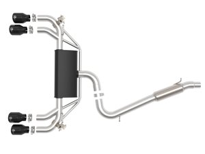 Volkswagen Golf R Performance Exhaust - aFe - MACH Force-Xp Cat-Back - Black - `15-`19