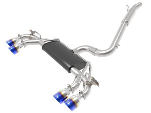 Volkswagen Golf R Performance Exhaust - aFe - MACH Force-Xp Cat Back - Blue - `15-`19