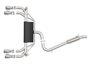 Volkswagen Golf R Performance Exhaust - aFe - MACH Force-Xp Cat Back - Polished - `15-`19