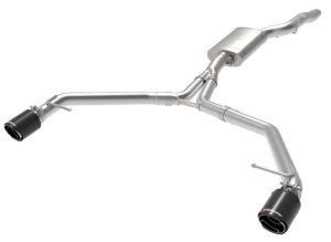 Audi Allroad Performance Exhaust - aFe - Axle Back, MACH Force-Xp, Carbon Tips - Carbon - `13-`16