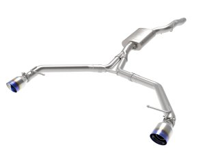Audi Allroad Performance Exhaust - Rear - aFe - Axle Back + MACH Force-Xp - Blue - `13-`16